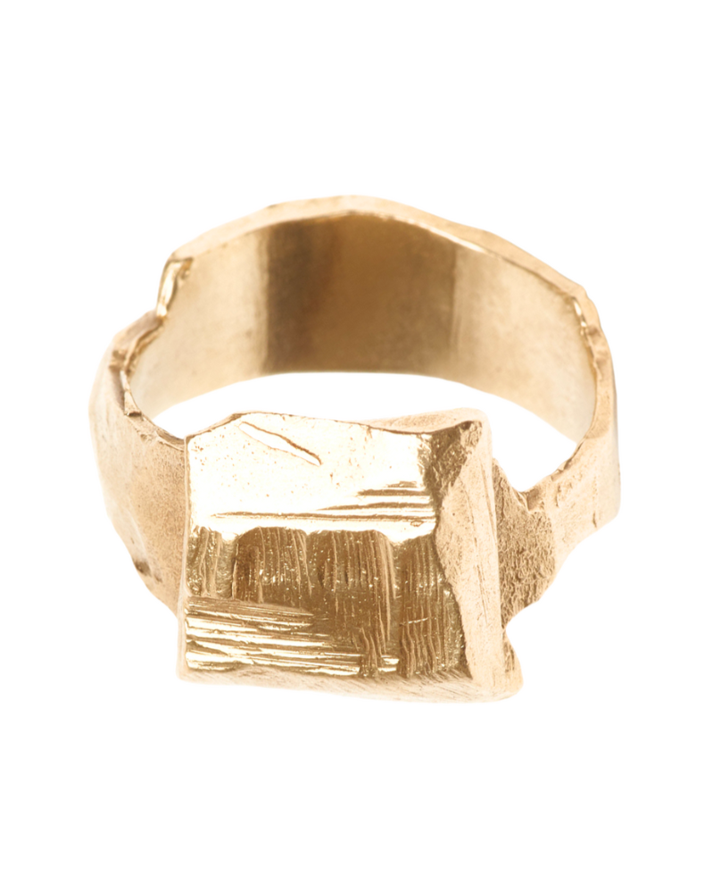 Carre ring gold