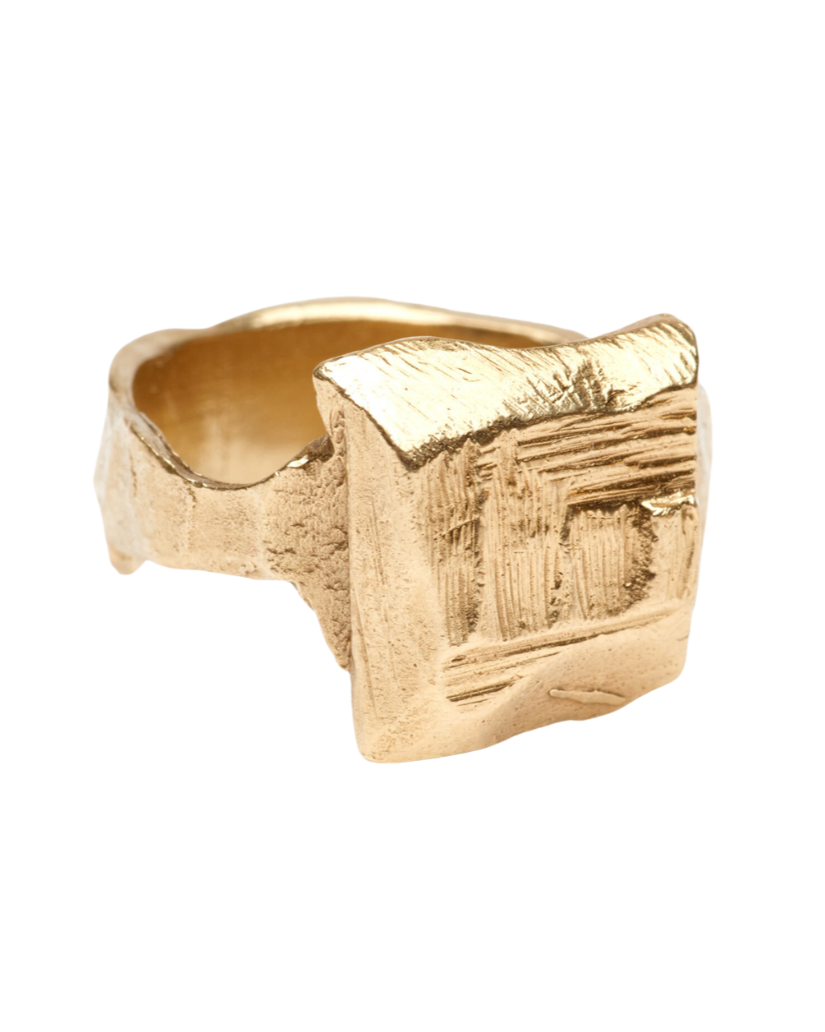 Carre ring gold